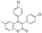 3,4-DI-(4'-CHLOROPHENYL)-6-METHYLCOUMARIN Struktur