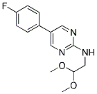 N-(2,2-DIMETHOXYETHYL)-5-(4-FLUOROPHENYL)PYRIMIDIN-2-AMINE Struktur