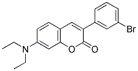 3(3'-BROMOPHENYL)-7-DIETHYLAMINOCOUMARIN Struktur