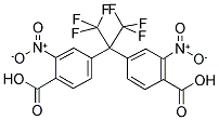 2,2-BIS(4-CARBOXY-3-NITROPHENYL)HEXAFLUOROPROPANE Struktur