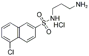 N-(3-AMINOPROPYL)-5-CHLORONAPHTHALENE-2-SULPHONAMIDE HYDDROCHLORIDE Struktur