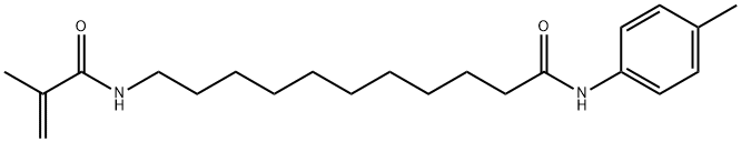 2-METHYL-N-[11-OXO-11-(4-TOLUIDINO)UNDECYL]ACRYLAMIDE Struktur