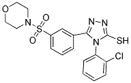 4-(2-CHLORO-PHENYL)-5-[3-(MORPHOLINE-4-SULFONYL)-PHENYL]-4H-[1,2,4]TRIAZOLE-3-THIOL Struktur