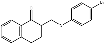 2-([(4-BROMOPHENYL)SULFANYL]METHYL)-3,4-DIHYDRO-1(2H)-NAPHTHALENONE Struktur