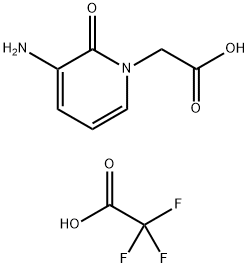 3-AMINO-1-CARBOXYMETHYL-PYRIDIN-2-ONE TFA Struktur