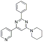 2-PHENYL-4-PIPERIDIN-1-YL-6-PYRIDIN-3-YLPYRIMIDINE Struktur