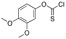 3,4-DIMETHOXYPHENYL CHLOROTHIOFORMATE Struktur