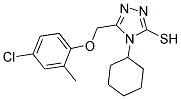 5-(4-CHLORO-2-METHYL-PHENOXYMETHYL)-4-CYCLOHEXYL-4H-[1,2,4]TRIAZOLE-3-THIOL Struktur