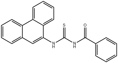 N-BENZOYL-N'-(9-PHENANTHRYL)THIOUREA Struktur