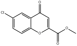 METHYL 6-CHLORO-4-OXO-4H-CHROMENE-2-CARBOXYLATE Struktur