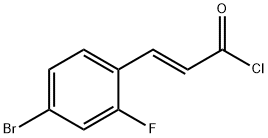 (E)-3-(4-BROMO-2-FLUOROPHENYL)ACRYLOYL CHLORIDE Struktur