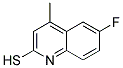 6-FLUORO-4-METHYLQUINOLINE-2-THIOL Struktur