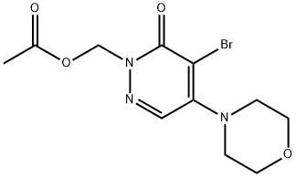 [5-BROMO-4-MORPHOLINO-6-OXO-1(6H)-PYRIDAZINYL]METHYL ACETATE Struktur