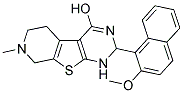 2-(2-METHOXY-1-NAPHTHYL)-7-METHYL-1,2,5,6,7,8-HEXAHYDROPYRIDO[4',3':4,5]THIENO[2,3-D]PYRIMIDIN-4-OL Struktur