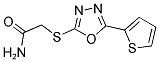 2-([5-(2-THIENYL)-1,3,4-OXADIAZOL-2-YL]SULFANYL)ACETAMIDE Struktur