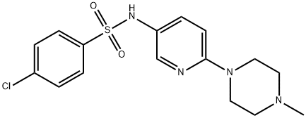 4-CHLORO-N-[6-(4-METHYLPIPERAZINO)-3-PYRIDINYL]BENZENESULFONAMIDE Struktur