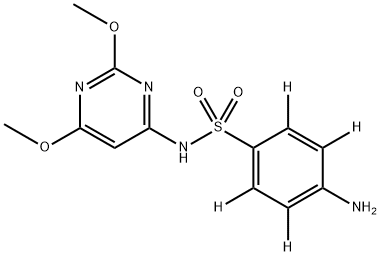 SULFADIMETHOXINE-D4 Struktur