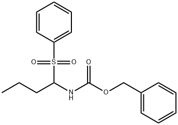 BENZYL N-[1-(PHENYLSULFONYL)BUTYL]CARBAMATE Struktur