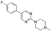 5-(4-FLUOROPHENYL)-2-(4-METHYLPIPERAZIN-1-YL)PYRIMIDINE Struktur