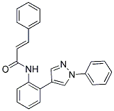 (2E)-3-PHENYL-N-[2-(1-PHENYL-1H-PYRAZOL-4-YL)PHENYL]ACRYLAMIDE Struktur