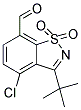 3-TERT-BUTYL-4-CHLORO-1,2-BENZISOTHIAZOLE-7-CARBALDEHYDE 1,1-DIOXIDE Struktur