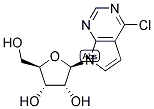 6-CHLORO-7-DEAZAPURINE-BETA-D-RIBOSIDE Struktur