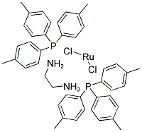 DICHLOROBIS(TRI-P-TOLYLPHOSPHINE)(1,2-ETHANEDIAMINE)RUTHENIUM(II) Struktur