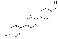 4-[5-(4-METHOXYPHENYL)PYRIMIDIN-2-YL]PIPERAZINE-1-CARBOXALDEHYDE Struktur