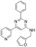 N-(2-FURYLMETHYL)-2-PHENYL-6-PYRIDIN-3-YLPYRIMIDIN-4-AMINE Struktur