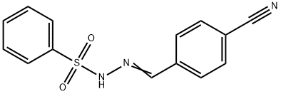 N'-[(E)-(4-CYANOPHENYL)METHYLIDENE]BENZENESULFONOHYDRAZIDE Struktur