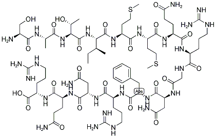 H-SER-ALA-THR-ILE-MET-MET-GLN-ARG-GLY-ASN-PHE-ARG-ASN-GLN-ARG-OH Struktur