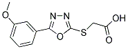 ([5-(3-METHOXYPHENYL)-1,3,4-OXADIAZOL-2-YL]THIO)ACETIC ACID Struktur