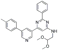 (2,2-DIMETHOXY-ETHYL)-[2-PHENYL-6-(5-P-TOLYL-PYRIDIN-3-YL)-PYRIMIDIN-4-YL]-AMINE Struktur