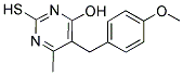 2-MERCAPTO-5-(4-METHOXYBENZYL)-6-METHYLPYRIMIDIN-4-OL Struktur