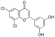 6,8-DICHLORO-3',5'-DIHYDROXYFLAVONE Struktur