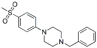 1-BENZYL-4-[4-(METHYLSULFONYL)PHENYL]PIPERAZINE Struktur