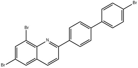 6,8-DIBROMO-2-(4'-BROMO[1,1'-BIPHENYL]-4-YL)QUINOLINE Struktur