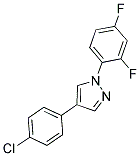 4-(4-CHLOROPHENYL)-1-(2,4-DIFLUOROPHENYL)-1H-PYRAZOLE Struktur