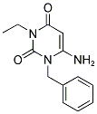 6-AMINO-1-BENZYL-3-ETHYL-1H-PYRIMIDINE-2,4-DIONE Struktur