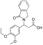 3-(4-ETHOXY-3-METHOXYPHENYL)-3-(1-OXO-1,3-DIHYDRO-2H-ISOINDOL-2-YL)PROPANOIC ACID Struktur