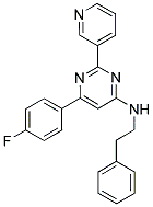 6-(4-FLUOROPHENYL)-N-(2-PHENYLETHYL)-2-PYRIDIN-3-YLPYRIMIDIN-4-AMINE Struktur