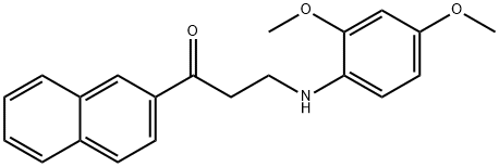 3-(2,4-DIMETHOXYANILINO)-1-(2-NAPHTHYL)-1-PROPANONE Struktur