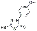 3-(4-METHOXYPHENYL)-5-SULFANYL-1,3,4-THIADIAZOLE-2(3H)-THIONE Struktur