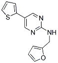 N-(2-FURYLMETHYL)-5-THIEN-2-YLPYRIMIDIN-2-AMINE Struktur