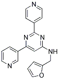 N-(2-FURYLMETHYL)-6-PYRIDIN-3-YL-2-PYRIDIN-4-YLPYRIMIDIN-4-AMINE Struktur