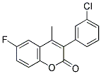 3-(3-CHLOROPHENYL)-6-FLUORO-4-METHYLCOUMARIN Struktur