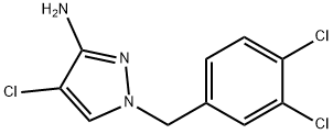 4-CHLORO-1-(3,4-DICHLORO-BENZYL)-1H-PYRAZOL-3-YLAMINE Struktur