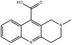 2-METHYL-1,2,3,4-TETRAHYDRO-BENZO[B][1,6]-NAPHTHYRIDINE-10-CARBOXYLIC ACID Struktur