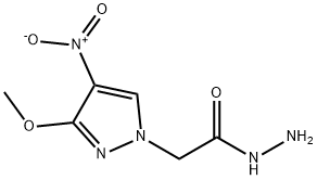 (3-METHOXY-4-NITRO-PYRAZOL-1-YL)-ACETIC ACID HYDRAZIDE Struktur