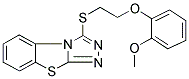 3-([2-(2-METHOXYPHENOXY)ETHYL]THIO)[1,2,4]TRIAZOLO[3,4-B][1,3]BENZOTHIAZOLE Struktur